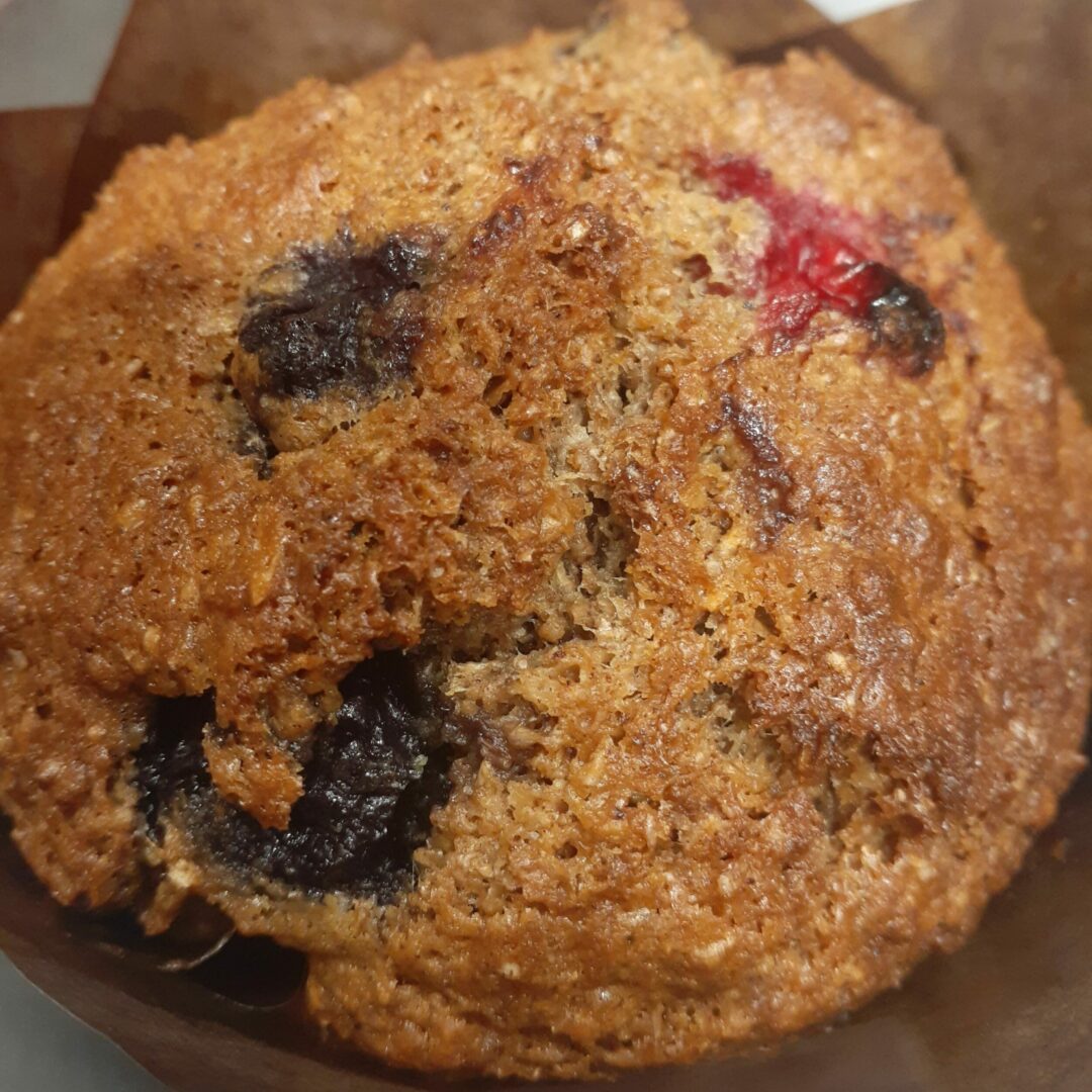 Cranberry Blueberry Bran Muffin